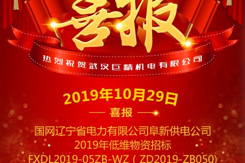 热烈祝贺pg电子中标国网辽宁省电力有限公司阜新供电公司2019年低维物资招标