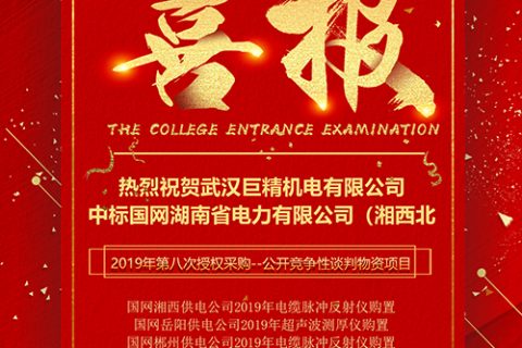 热烈祝贺pg电子中标国网湖南省电力有限公司（湘西北）2019年第八次授权采购--果真竞争性谈判物资项目