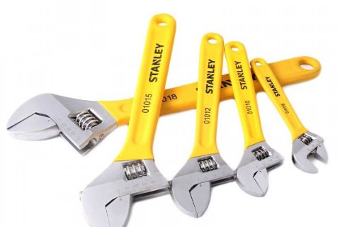 史丹利 STAD01010-23 B系列沾塑柄活动扳手10/250mm